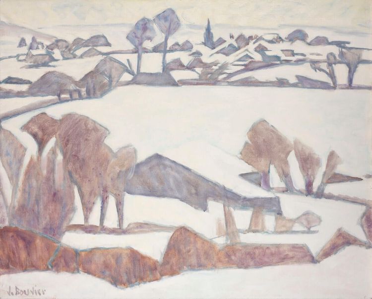 Paysage du perche en hiver - code 281